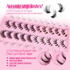 Manga Lashes Natural Look Anime False Eyelashes 20 Pairs Clear