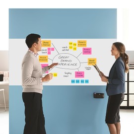 FreeNook White Board Paper with 2 Markers, Dry Erase Contact Paper, Peel and Stick Whiteboard Sticker, Self-Adhesive White Board Roll Wallpaper for School/Office Work/Home/Kids Drawing (23.6"×78.7")