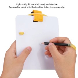 Unbranded Underwater Writing Slate Board with Clip And Pencil For Water Sports Diving