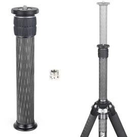INNOREL ER402C Tripod Center Pole, Versatile, Extension Pole, 1.6 inches (40 mm) Pipe Diameter, 2 Section Extendable, Tripod Accessory, Carbon, For Tripod Monopod, 1/4 inch (3/8 inch) Screw Size