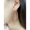 Shiny Large Hoop Earrings for Women Girls Boho Rhinestone Big