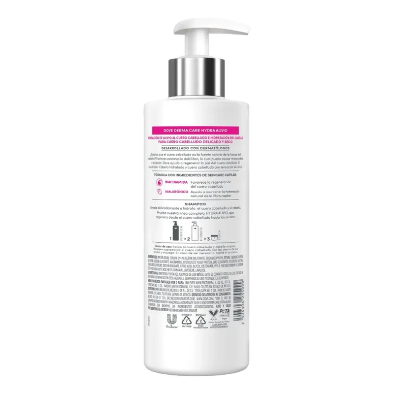 Shampoo Derma Care Hydra Alivio 400ml Dove