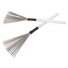 Drum Brush Steel Wire Maple Wooden Handle Percussion Tool Instrument