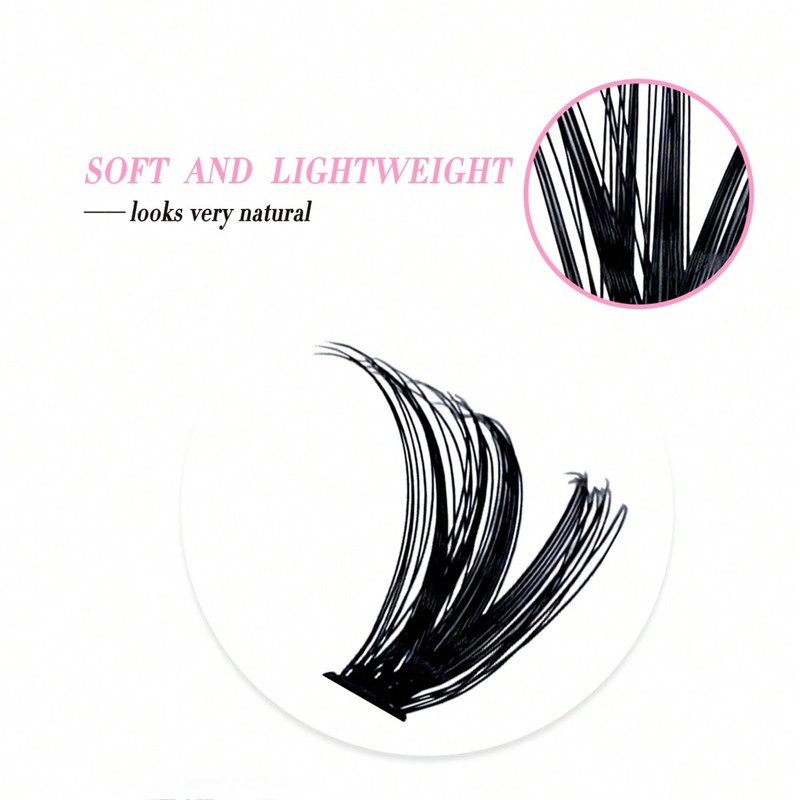 Segmental False Eyelash Set | 200pcs 30D/40D/60D/80D Natural Volume Lash