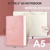 Fetinar Aesthetic Lined Journal Notebook for Women,300 Pages Softcover Leather