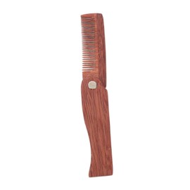 Ipetboom Folding Wooden Beard Comb Portable Household Hair Comb for Men Durable and Stylish Hair Accessory present for Bearded Men Easy to Use for Grooming and Shaping Beards