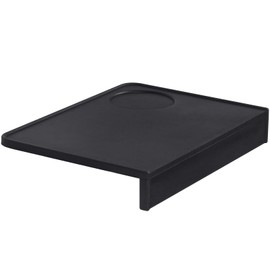 CHULUX Coffee Tamper Mat for Espresso, Silicone Tamping Pad, Anti-Slip Corner Mat, Barista Portafilter Holder, Espresso Machine Accessories Tamping Station, Heat Resistant, Black