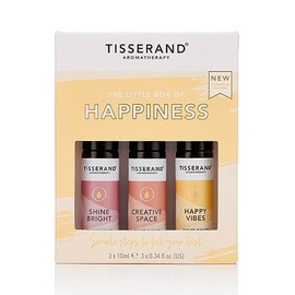 Tisserand Aromatherapy Tisserand Aromatherapy - The Little Box of Happiness - Shine Bright, Creative Space, Happy Vibes - 100% Natural Pure Essential Oils - 3x10ml
