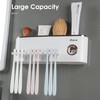 iHave Toothbrush Holders Bathroom Accessories with Toothpaste Dispenser, 3 Cups
