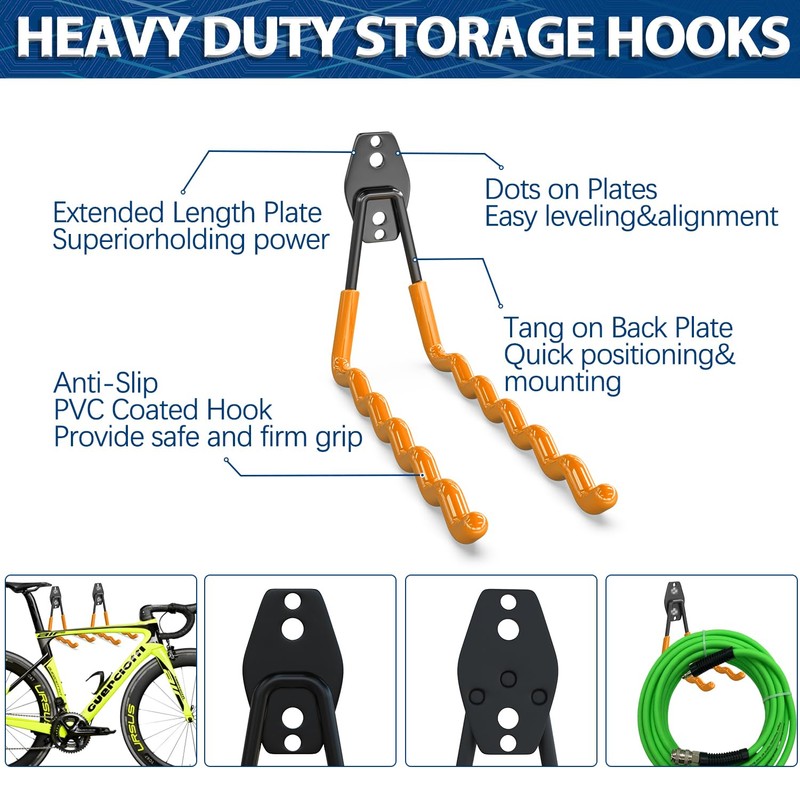 3-H Garage Wall Hooks 31 Pack, Garage Hooks Heavy Duty