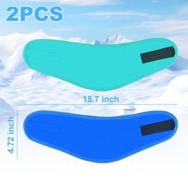 2Pcs Dog Cooling Bandana,Blue and Green Dog Cooling Neck Wraps for Small Dogs,Adjustable Pet Cooling Collars for Hot Whether,Summer Dog Essentials