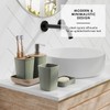 Clara Clark Bathroom Set - Sage Green Bathroom Accessories Set,