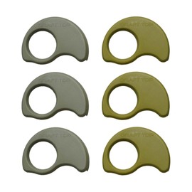 Draft Top Can Clips - Topless Can Clip for Mini-Bottles - Clip & Sip Bar Tool for Topless Cans, Mixer Tool, Barware Fits 12oz to 19 Oz Cans (CC-423-GS-6)