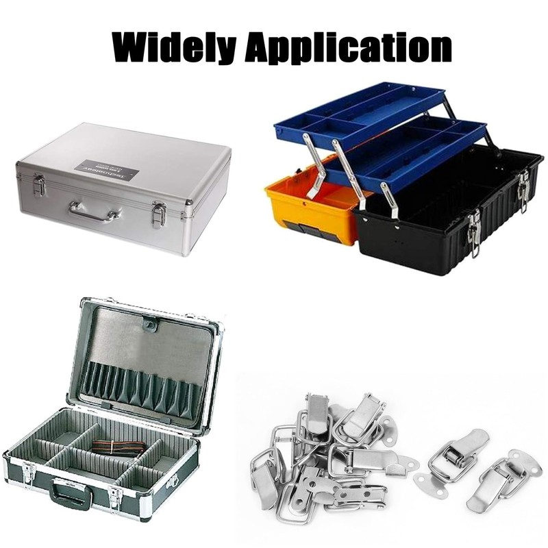 6PCS Toggle Latches Spring Loaded Clamp Clip Case Box Latch