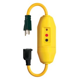 Tower Manufacturing 30338018 18" Length, 15 amp In-Line GFCI Cord Set with Auto Reset and Single Connectors