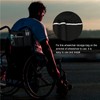 Wheelchair Side Bag - Enhanced Storage & Night Visibility Pouch