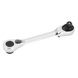 Majatou 1/4 Mini Hex Ratchet Wrench,Handle Double Ended Quick Hand Screwdriver,Fit for Most Car Modification in Wrench Tool(107mm,130mm)(130mm) (107mm)