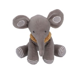 Sterntaler Baby Unisex Cuddly Toy Baby Toy Small Elephant Eddy - Baby Soft Toy, Baby Toy, Cuddly Toy - Grey