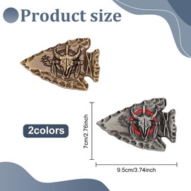 WEBEEDY 2 Style Western Belt Buckles Vintage Longhorn Bull and Fish Shaped Belt Buckle Classic Country Cowboy Stainless Steel Novelty Belt Buckles Novelty Belt Accessories Gift for Men Women