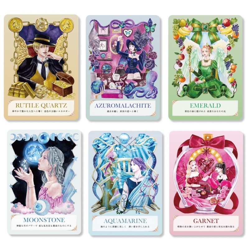 Angelic Crystal Oracle Card, Power Stone, Angelic Crystal Oracle Card,