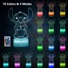 Hoofun Stitch Night Light with Timer & Memory,【2025 New Upgraded】