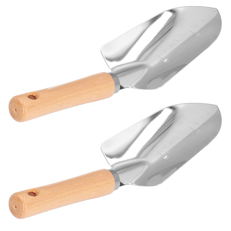 2Pcs Stainless Steel Garden Loose Soil Scoop Wearable Rope Portable