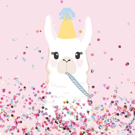 20 Napkins Llama in Party Mood | Animals | Children | Birthday | Table Decoration 33 x 33 cm