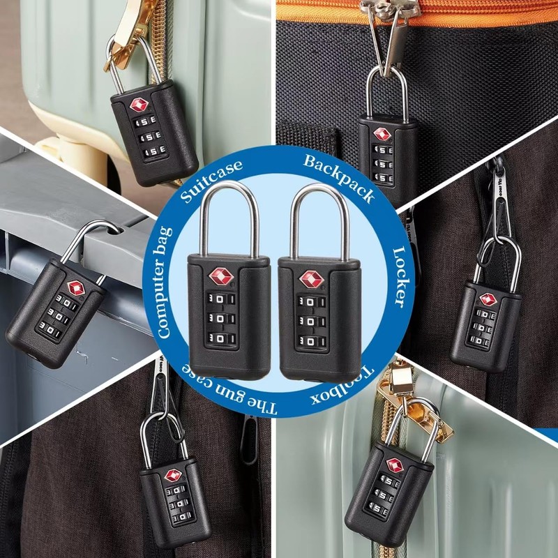 EASTDEER Luggage Locks,TSA Approved Locks, Luggage Suitcase Baggage Locks,Combo Lock