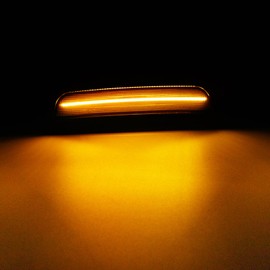 Aexploer LED Side Marker Lights Compatible with Grand Cherokee 2021–2024,Side Markers Lamps Lights Parking Lights Smoked Lens Yellow Light