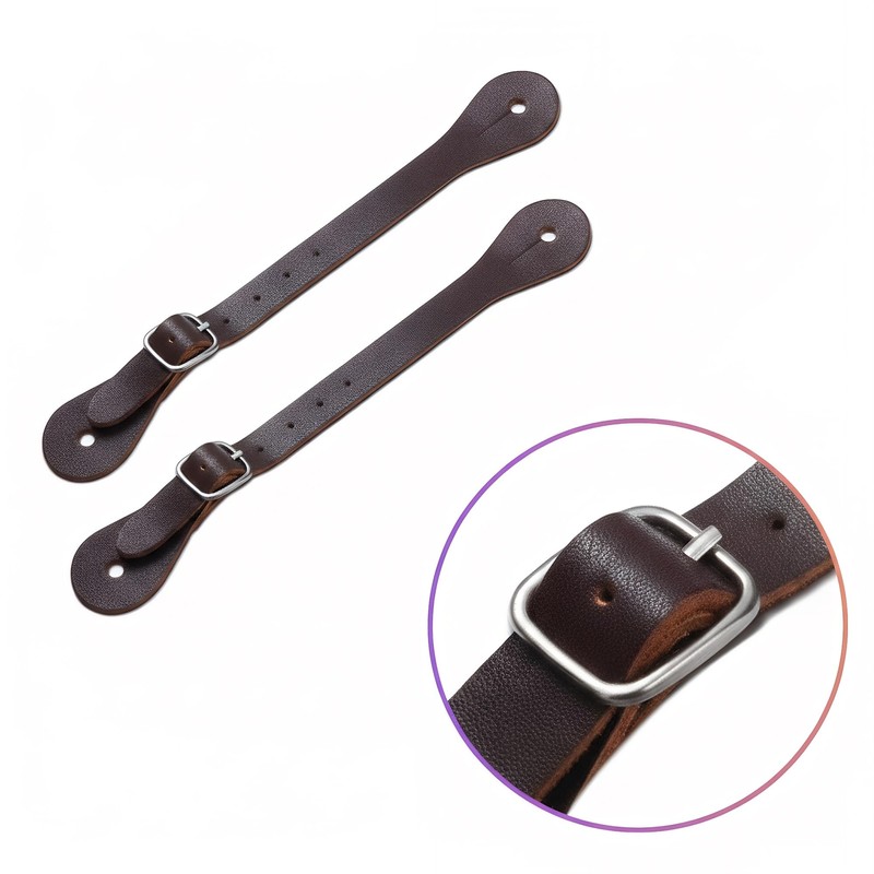 Suohanfei 2PCS Horse Spurs for Cowboy Boots with Spur Straps,