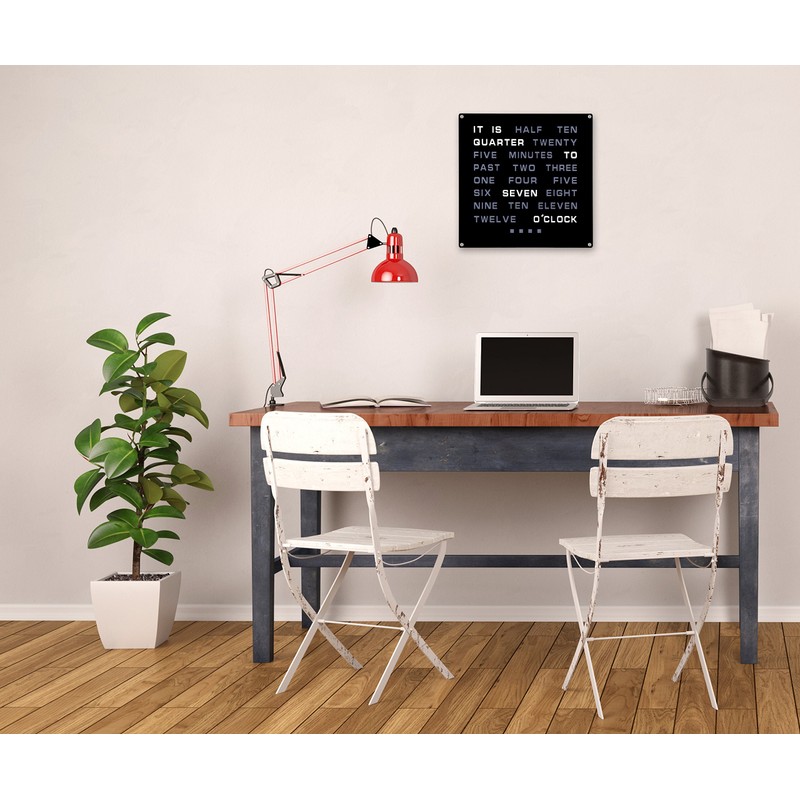 Tech Tools LED Word Clock - Displays Time as Text