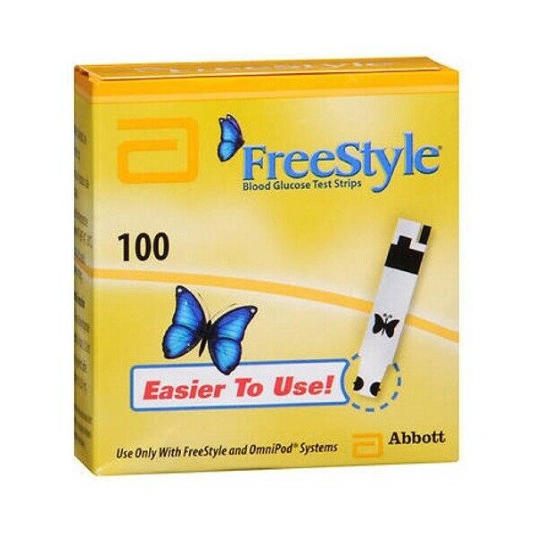 Freestyle Diabetic Test Strips 100 each by Freestyle