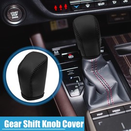 A ABSOPRO Car Gear Shift Knob Cover Car Shifter Cover Trim Interior Accessories for Lexus ES 300h 350 2016-2018 Black