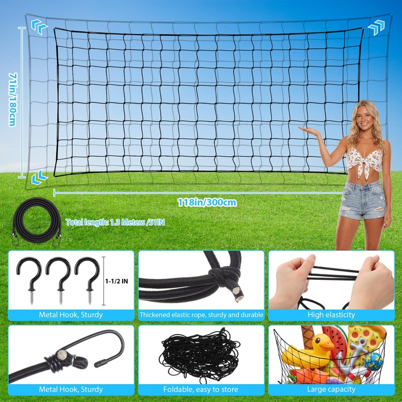 Arrowbash 1 Pack Extra Large Pool Float Storage Net 71