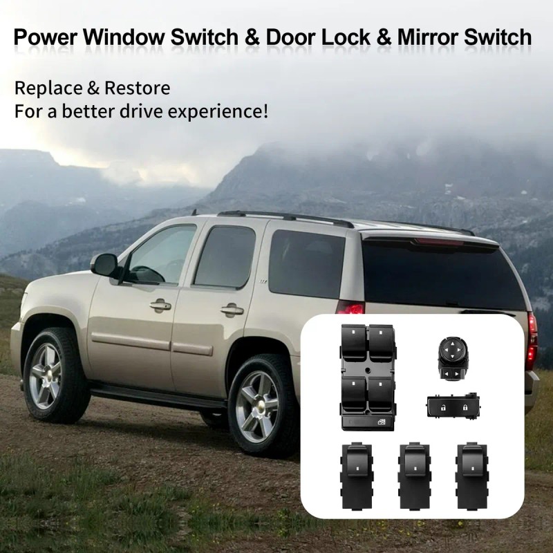 Interruptor Eléctrico Ventana Cerradura Espejo Chevy Silvera