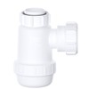 Shallow Bottle Trap 40mm 1-1/2" with Anti-Slip Ring, Space Saving