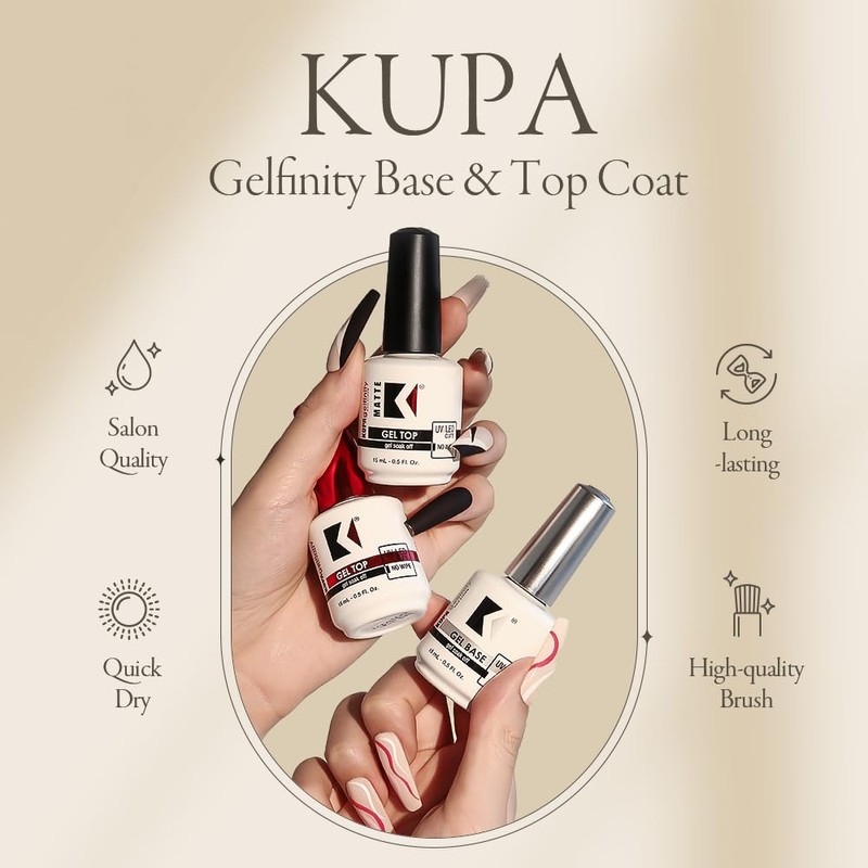 KUPA GelFinity - Soak Off Gel - Base Coat 0.5