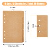 SUPERFINDINGS 30 Sheets 5 Index Dividers A6 Kraft Paper 6