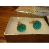 "Handmade" #1 Pair (Two) BRIGHT Cluster BLING Design - 14mm