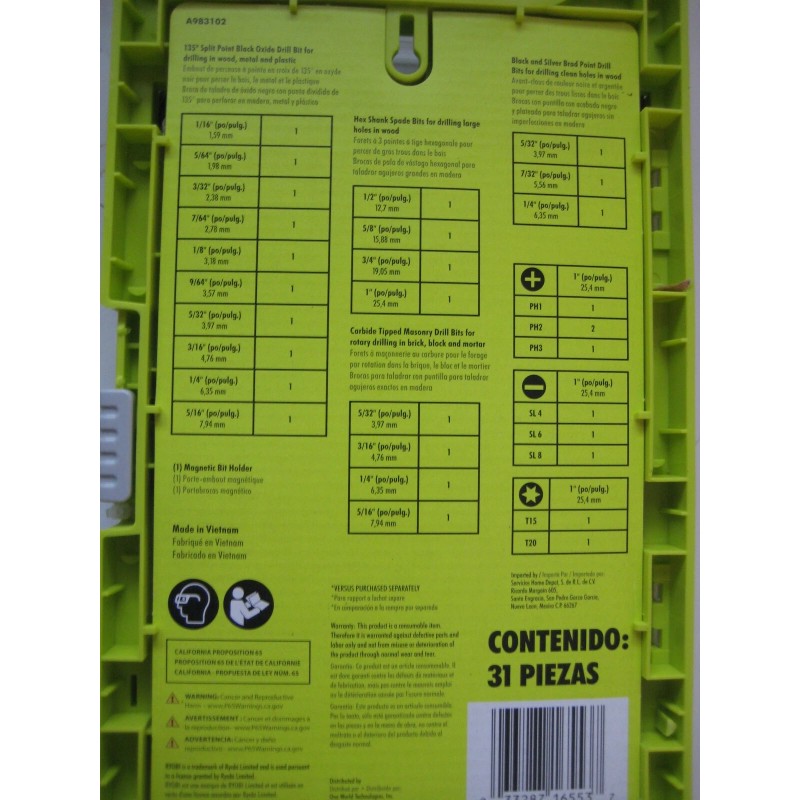 Ryobi A983102 Drill & Drive Kit 31-Pcs with case. GREAT