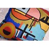 Kashmir Designs Kandinsky Upwards Abstract Pillow Cover Blue Decorative Throw