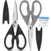 iBayam All Purpose Kitchen Scissors, Kitchen Shears with Protective Sheath
