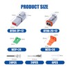 102PCS 2 Pin Way Deutsch DT Gray Connector 12 Set，Size