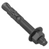Wensilon 10Pcs 1/4x3 Inch Standard Fasteners for Heavy-Duty Black Wedge