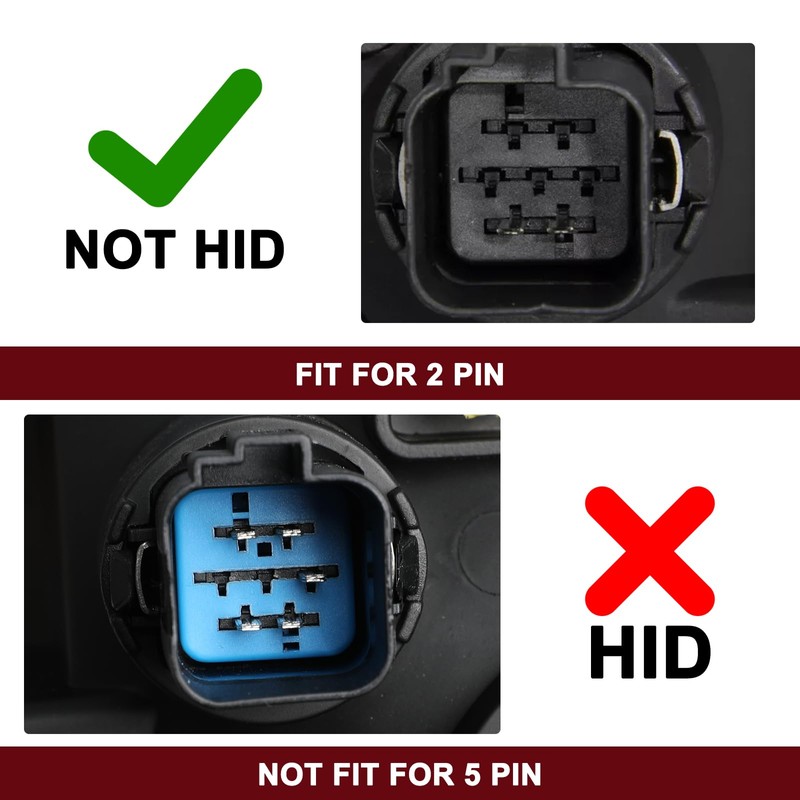 JSBOYAT Headlight for 2009 2010 2011 2012 Ford Flex SE