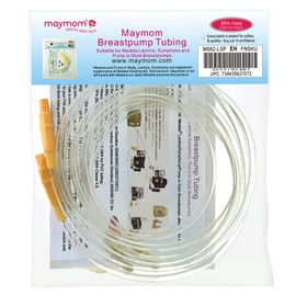 Tubing for Medela Lactina, Symphony and Pump in Style Breast Pumps. Retail Pack, 2pc/pack. BPA Free, Replacement of Medela Tubing Part# 8007213, 8007194, 8007179, 87214, 87213; Made by Maymom