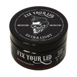Fix Your Lid Ultra Light Pomade for Men - Water-Based Pomade with Low Hold and Low Shine - Match All Men’s Hair Types & Styles - Easy to Wash Out - 3.75 oz