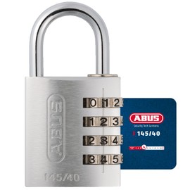 Padlock Combination Aluminum 40mm Silver