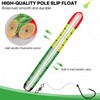 QualyQualy Fishing Floats, Weighted Catfish Pole Floats, High Visibility Wood