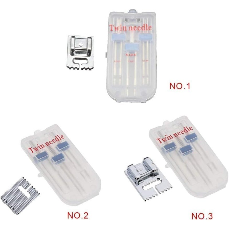 1 Set Twin Stretch Sewing Machine Needles for Brother, Singer